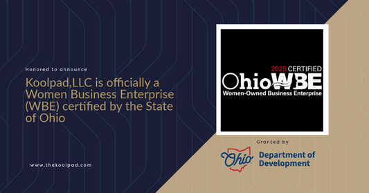 The Koolpad is a Certified Women Business Enterprise (WBE) for the State of Ohio