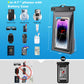 Waterproof Phone Pouch for Cruise Ship Essentials 2024 Woman, Large Waterproof Cellphone Dry Bag Floating for iPhone 16 15 14 13 12 11 Pro Max Galaxy S20-S24, Up to 7" IPX8 HD Touch Protector 2 Pack