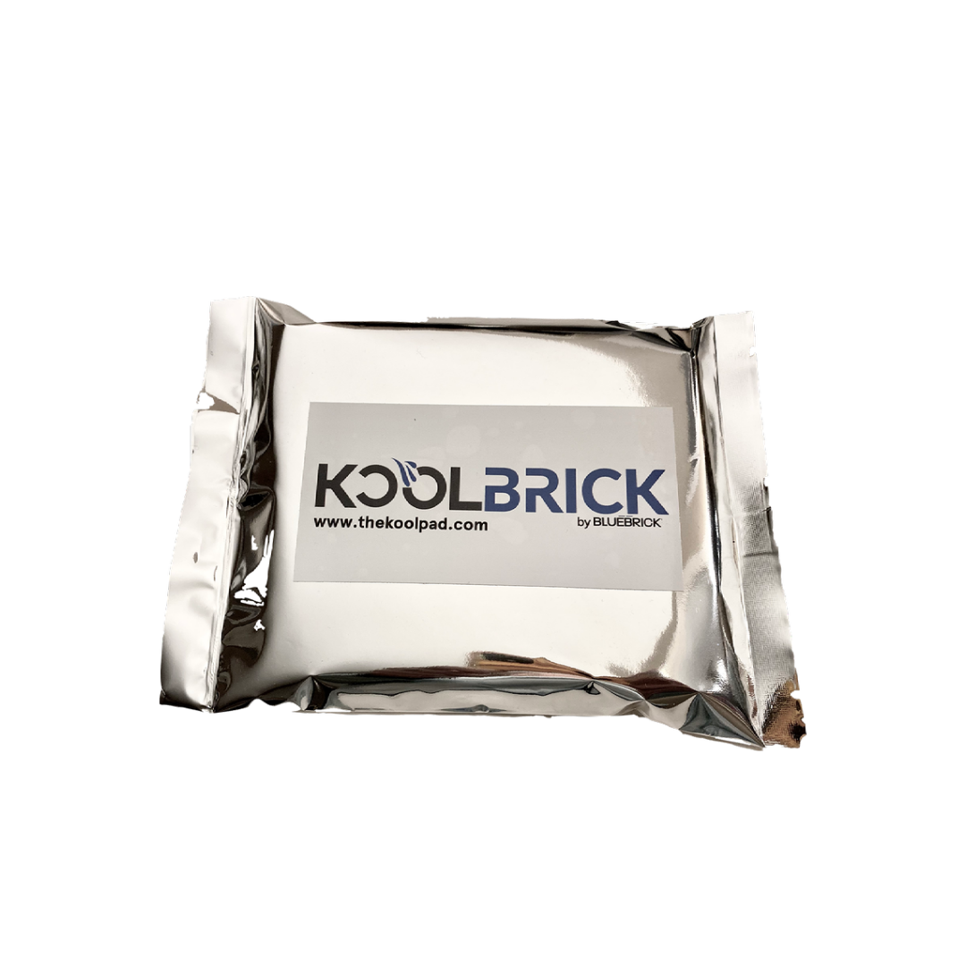 Koolbrick cooling pad in packaging on a white background